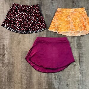 Skating/dance skirt lot.  Bright fun colours